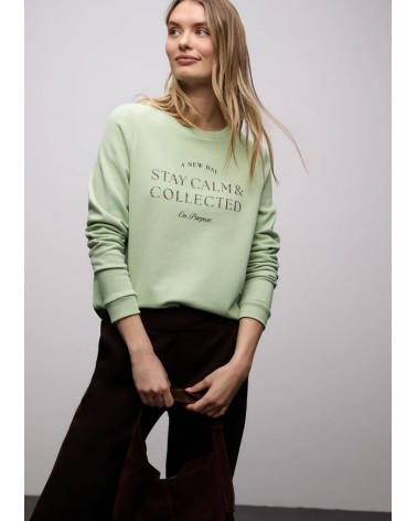 SUDADERA CON CORDON Y LETRAS ANIMAL PRINT STREET ONE