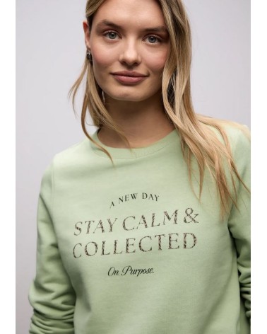 SUDADERA CON CORDON Y LETRAS ANIMAL PRINT STREET ONE