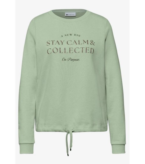SUDADERA CON CORDON Y LETRAS ANIMAL PRINT STREET ONE
