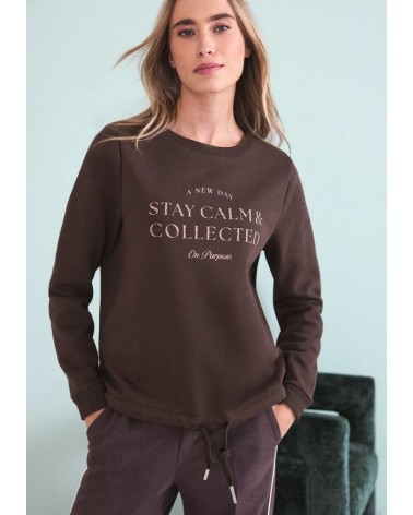 SUDADERA CON CORDON Y LETRAS ANIMAL PRINT STREET ONE