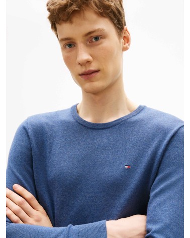 JERSEY BÁSICO DE ALGODÓN EN CUELLO REDONDO TOMMY HILFIGER