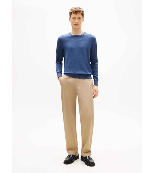 JERSEY BÁSICO DE ALGODÓN EN CUELLO REDONDO TOMMY HILFIGER