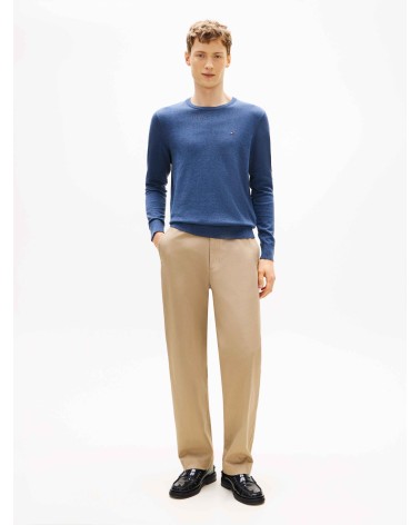 JERSEY BÁSICO DE ALGODÓN EN CUELLO REDONDO TOMMY HILFIGER