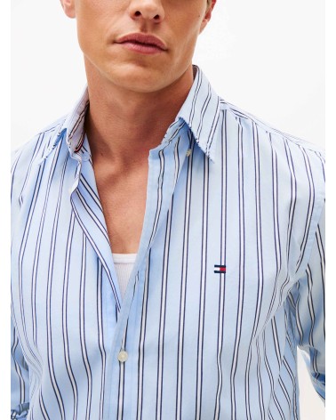 CAMISA A RAYAS DE POPELIN FLEX TOMMY HILFIGER