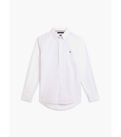 CAMISA MICRODIBUJO TEJIDO POPELIN FLEX TOMMY HILFIGER