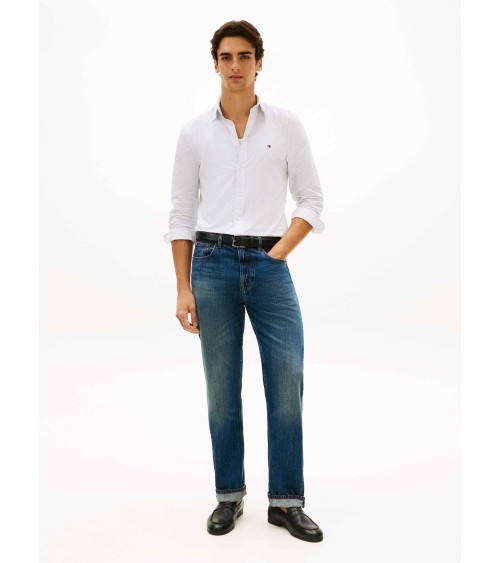 CAMISA MICRODIBUJO TEJIDO POPELIN FLEX TOMMY HILFIGER