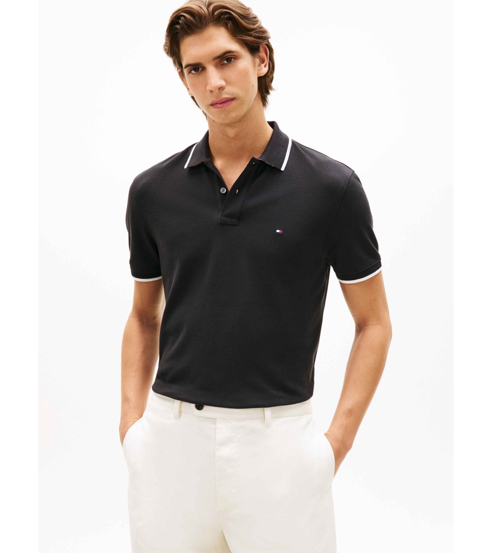 POLO CON RIBETE EN CUELLO Y MANGAS A CONTRASTE TOMMY HILFIGER