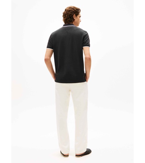 POLO CON RIBETE EN CUELLO Y MANGAS A CONTRASTE TOMMY HILFIGER