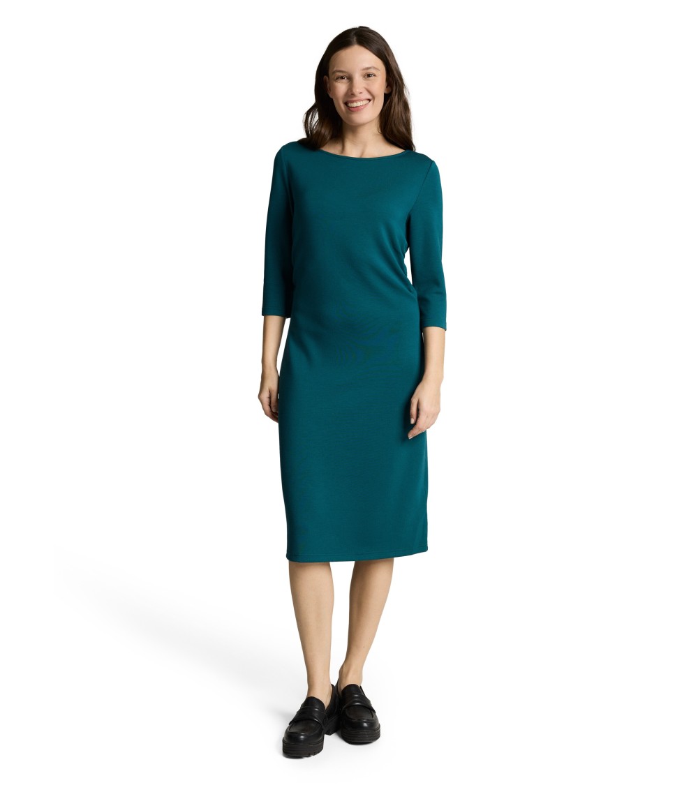 VESTIDO FRUNCIDO RECTO TEJIDO MODAL DE TOM TAILOR