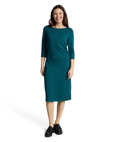VESTIDO FRUNCIDO RECTO TEJIDO MODAL DE TOM TAILOR