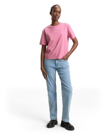 CAMISETA BÁSICA CON CORAZONES BORDADOS TOM TAILOR