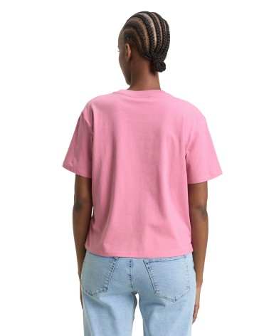 CAMISETA BÁSICA CON CORAZONES BORDADOS TOM TAILOR