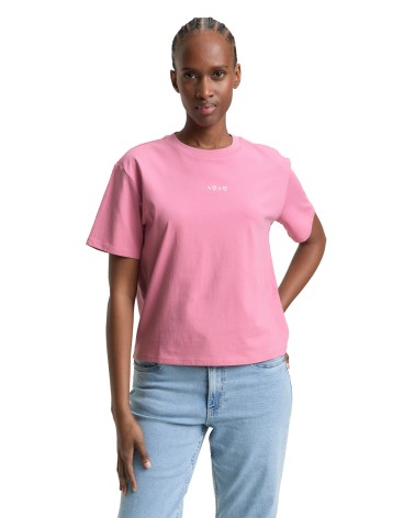CAMISETA BÁSICA CON CORAZONES BORDADOS TOM TAILOR