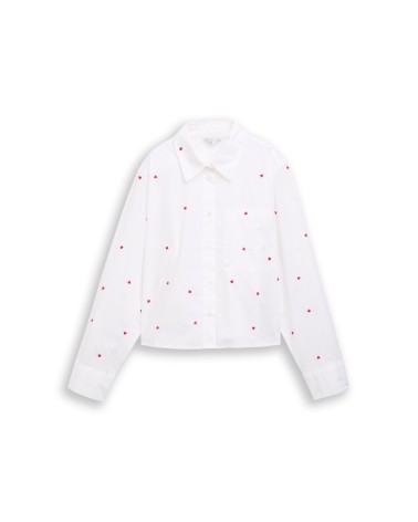 CAMISA CORAZONES BOXY CROPPED TOM TAILOR