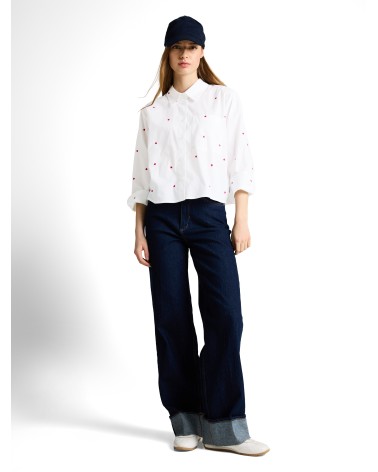 CAMISA CORAZONES BOXY CROPPED TOM TAILOR