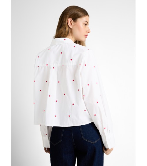 CAMISA CORAZONES BOXY CROPPED TOM TAILOR
