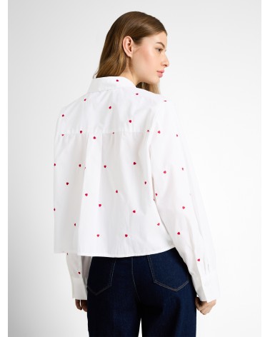 CAMISA CORAZONES BOXY CROPPED TOM TAILOR