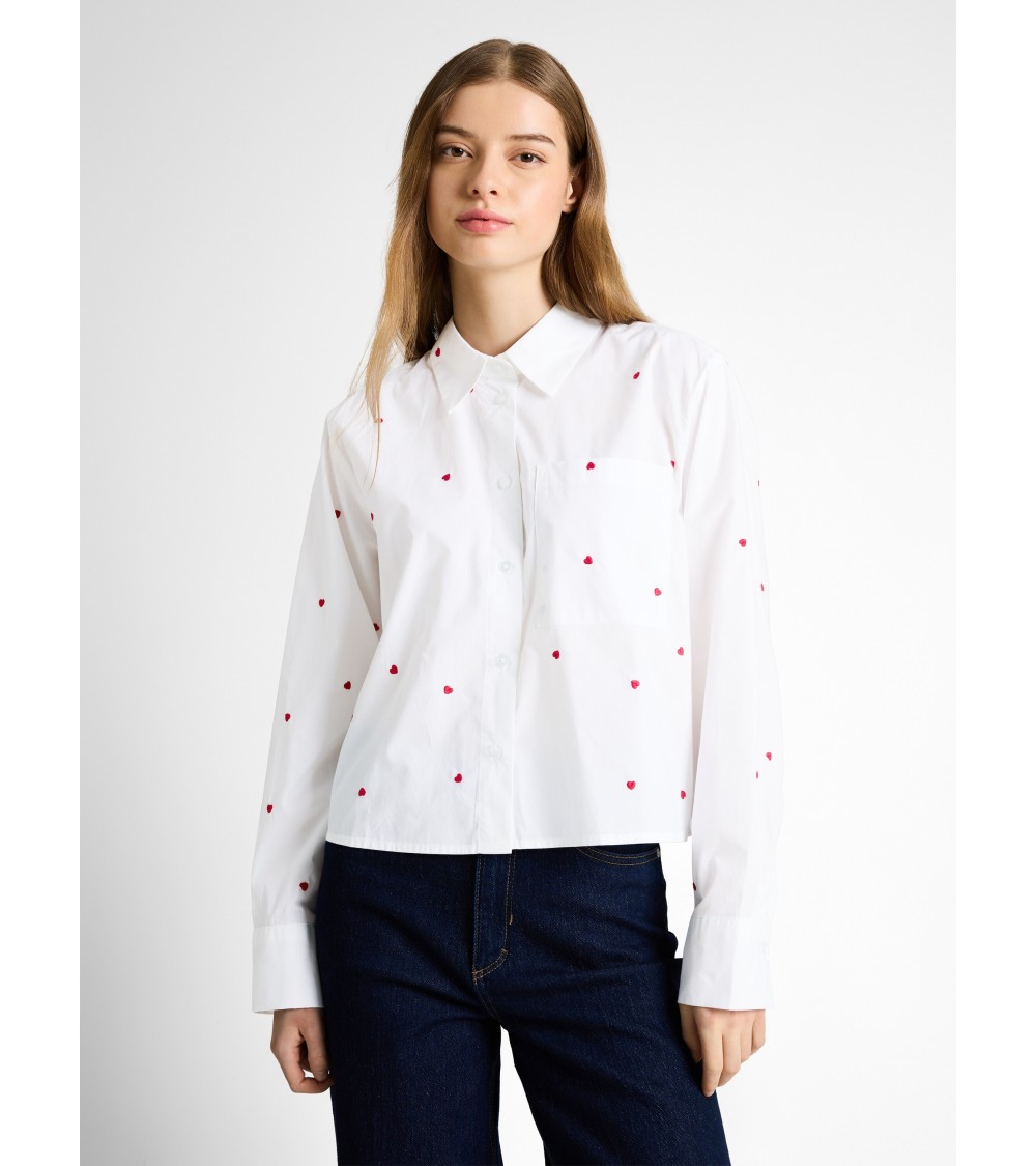 CAMISA CORAZONES BOXY CROPPED TOM TAILOR