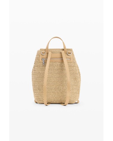 MOCHILA BOLSO HALF LOGO RAFFIA LUENA MINI DESIGUAL