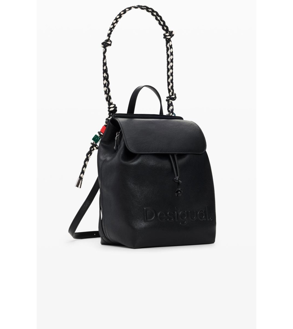 BOLSO MOCHILA HALF LOGO LUENA MINI BLACK DESIGUAL