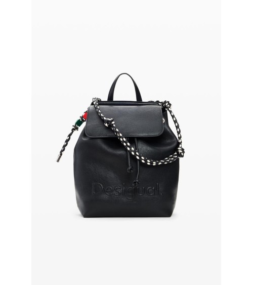 BOLSO MOCHILA HALF LOGO LUENA MINI BLACK DESIGUAL