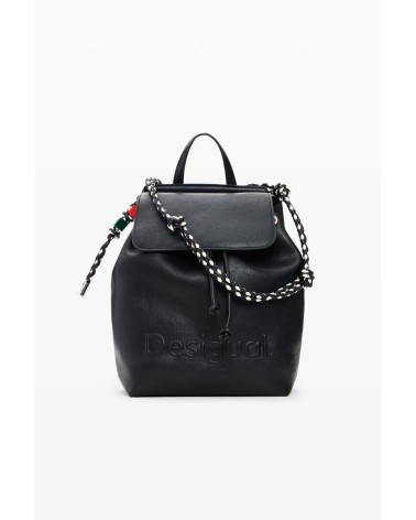 BOLSO MOCHILA HALF LOGO LUENA MINI BLACK DESIGUAL