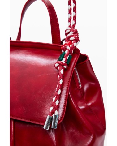 BOLSO MOCHILA HALF LOGO LUENA MINI RED DESIGUAL