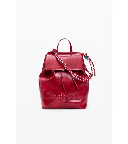BOLSO MOCHILA HALF LOGO LUENA MINI RED DESIGUAL