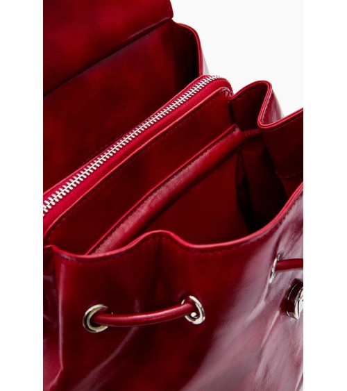 BOLSO MOCHILA HALF LOGO LUENA MINI RED DESIGUAL