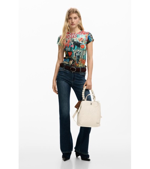 MOCHILA BOLSO HELIUM SUMY MINI ECRU DESIGUAL