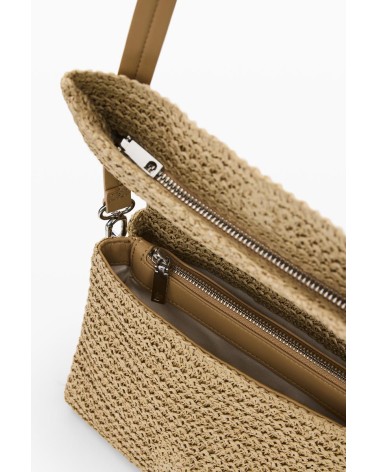 BOLSO HALF LOGO RAFFIA VENECIA DESIGUAL