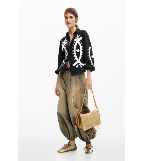 BOLSO HALF LOGO RAFFIA VENECIA DESIGUAL