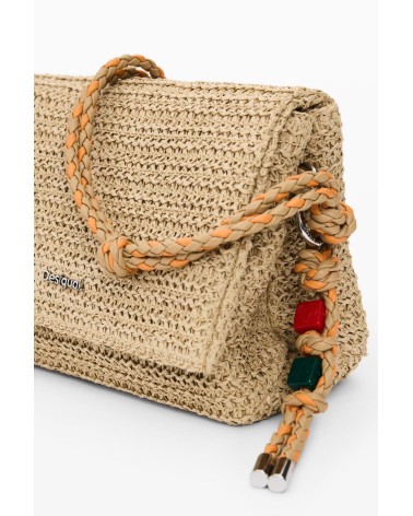 BOLSO HALF LOGO RAFFIA VENECIA DESIGUAL