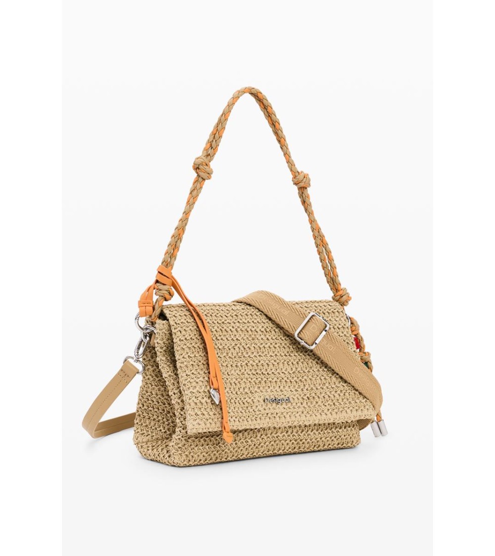 BOLSO HALF LOGO RAFFIA VENECIA DESIGUAL