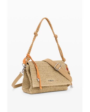 BOLSO HALF LOGO RAFFIA VENECIA DESIGUAL