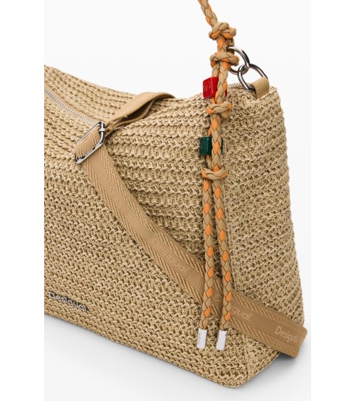 BOLSO HALF LOGO RAFFIA LEIRIA DESIGUAL