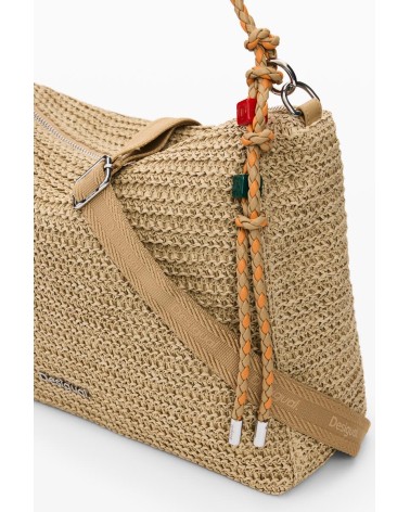 BOLSO HALF LOGO RAFFIA LEIRIA DESIGUAL
