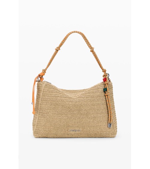 BOLSO HALF LOGO RAFFIA LEIRIA DESIGUAL