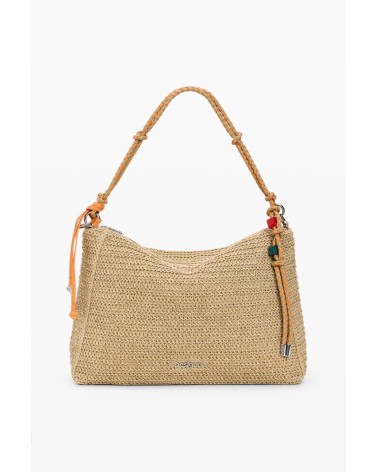 BOLSO HALF LOGO RAFFIA LEIRIA DESIGUAL
