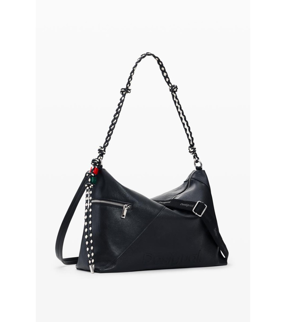 BOLSO HALF LOGO LEIRIA 2.0 NEGRO DESIGUAL