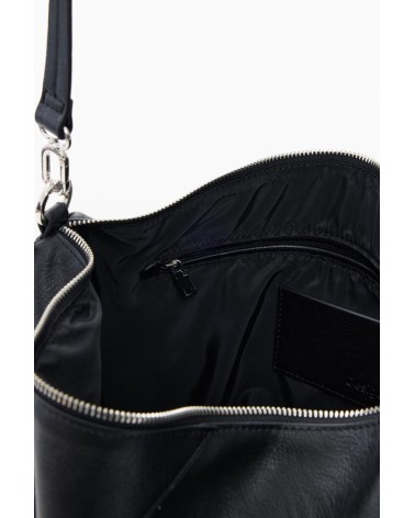 BOLSO HALF LOGO LEIRIA 2.0 NEGRO DESIGUAL