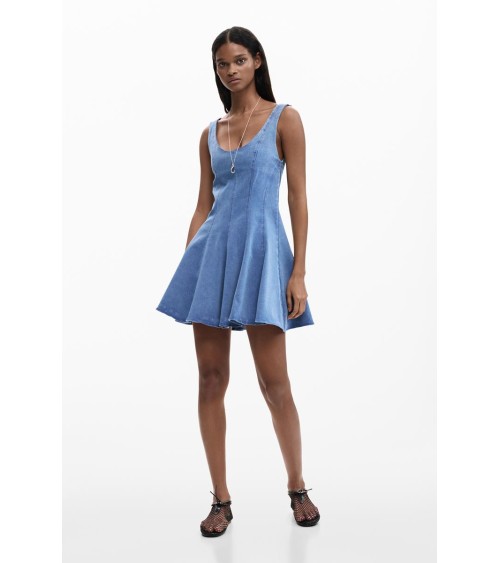 VESTIDO SKATER DENIM DE DESIGUAL
