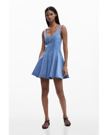 VESTIDO SKATER DENIM DE DESIGUAL
