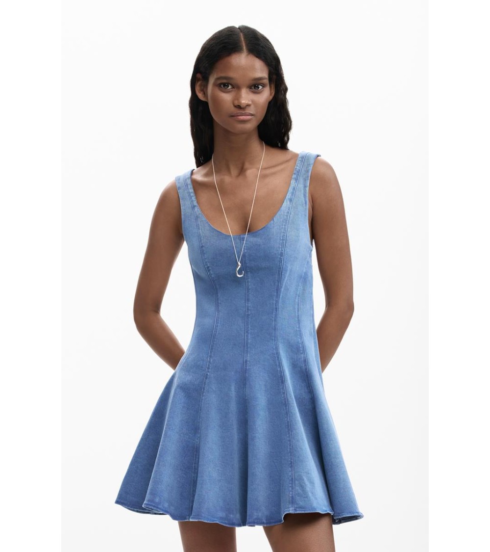 VESTIDO SKATER DENIM DE DESIGUAL