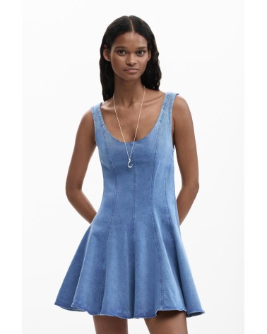 VESTIDO SKATER DENIM DE DESIGUAL