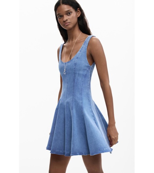 VESTIDO SKATER DENIM DE DESIGUAL