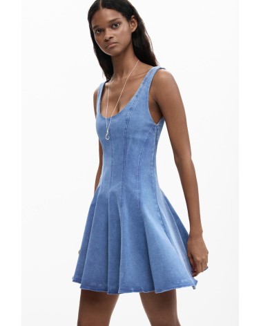 VESTIDO SKATER DENIM DE DESIGUAL