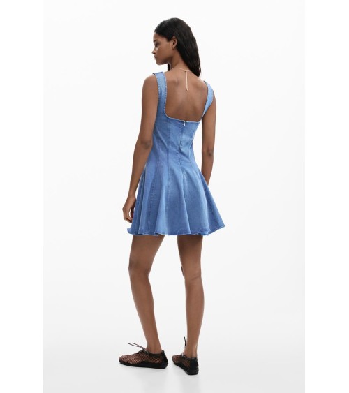 VESTIDO SKATER DENIM DE DESIGUAL