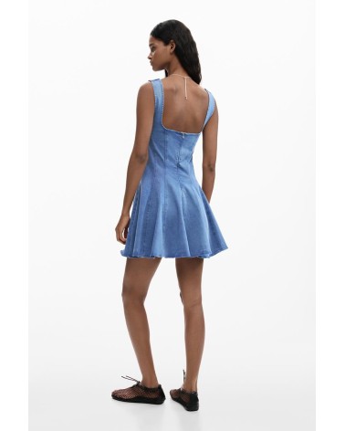 VESTIDO SKATER DENIM DE DESIGUAL