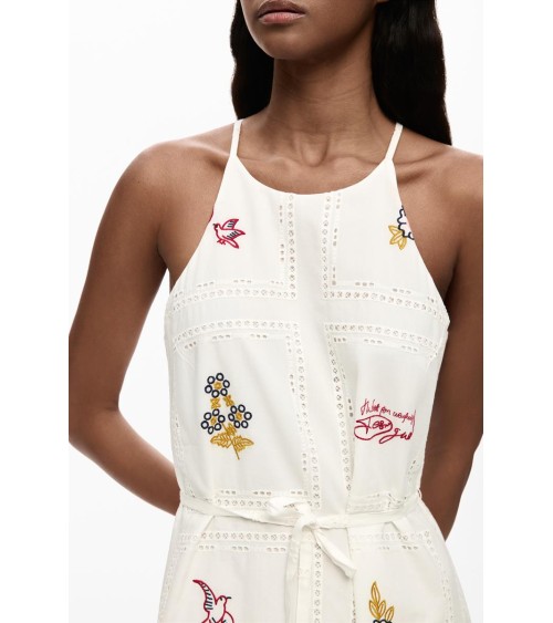 VESTIDO BOHI CON BORDADOS DESIGUAL